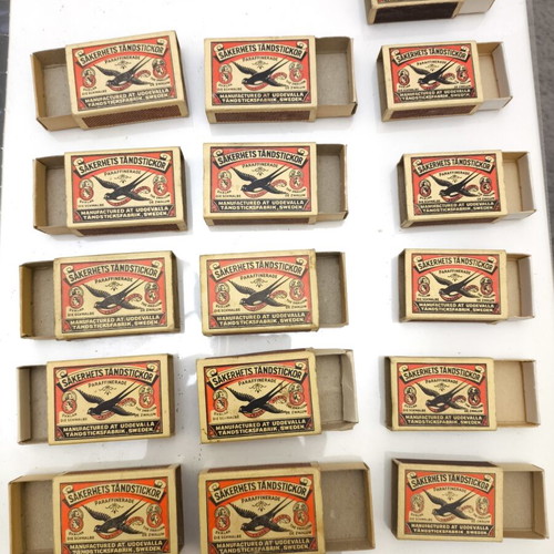 Vintage Swedish Uddevalla Safety Matchboxes used, collectible