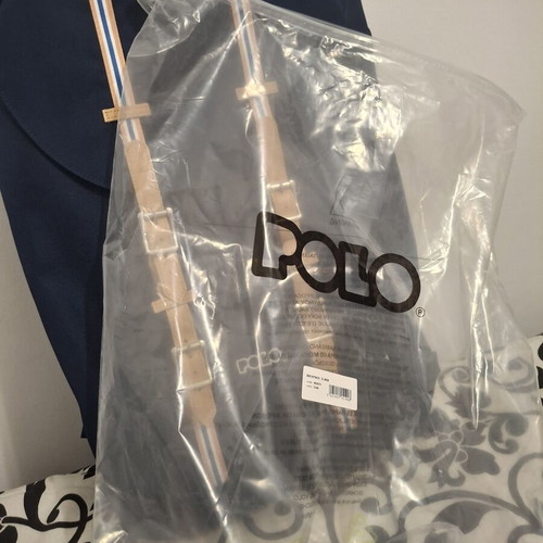 Polo Backpack Elmor navy blue with vintage leather details