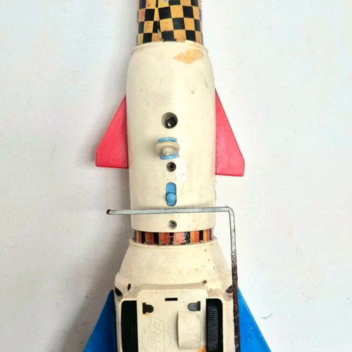 Lyra Apollon XV Greek Rocket toy used, 1970s collectible