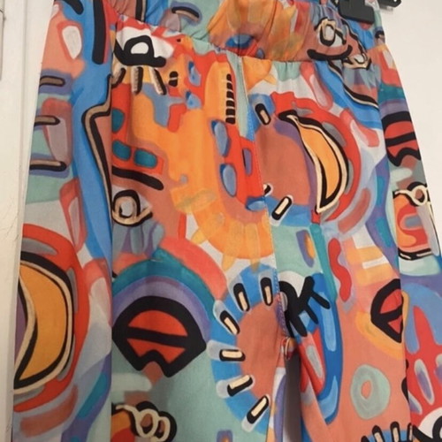 Summer set crop top and colorful leggings new, small-medium