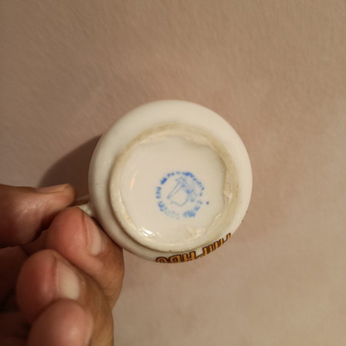 Bravo vintage coffee cup, 1960s promotional, made in Japan