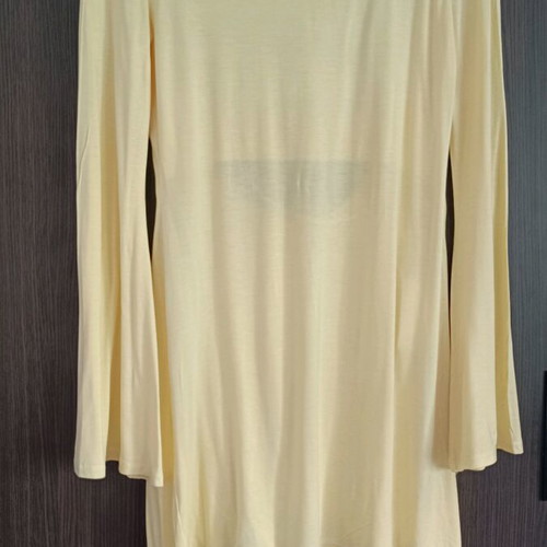 Yellow Mini Bell Sleeve Dress In Sinc Intimates