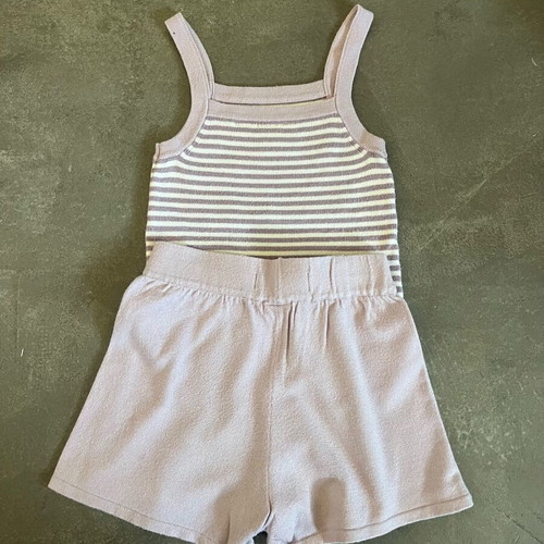 Zara wool girls' set like new, purple, size 4-5