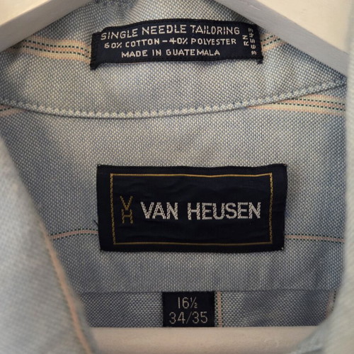 Blue striped shirt size L, like new