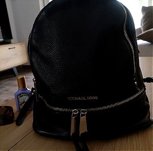 Michael Kors Backpack - Τσάντα πλάτης μαύρη με ασημένιες λεπτομέρειες