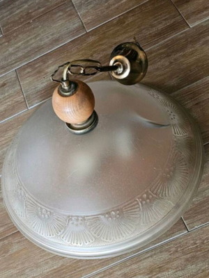 Vintage glass ceiling light like new
