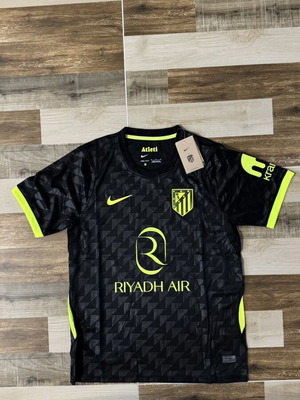 Nike Atlético Madrid 26-27 ποδοσφαιρική φανέλα σε μαύρο