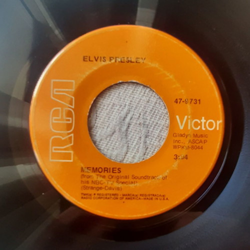 Elvis Presley Memories / Charro 7" US σινγκλ, RCA Victor 1969