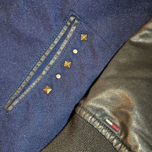 Tommy Hilfiger men's college style jacket used, size L