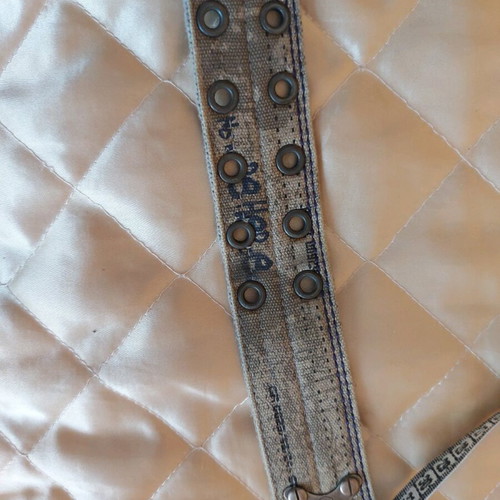 Men's belt used, canvas material, 99 cm length