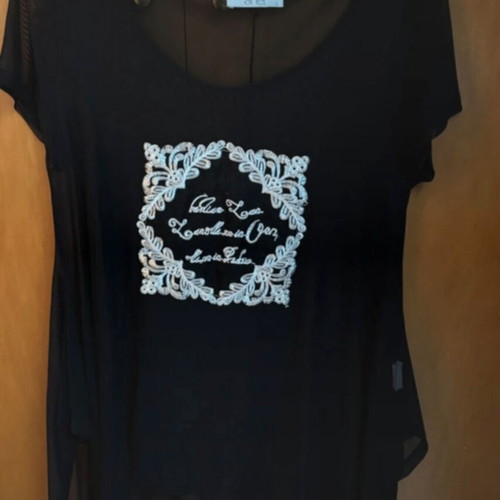 Anel Sheer Blouse black, like new, size L