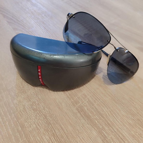 Prada Sport Sunglasses men's new with blue gradient lenses