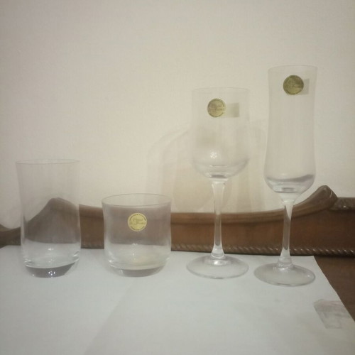 Cristal de France σετ 48 ποτήρια σαν καινούργιο, 12χ4 ρετρό 1990s