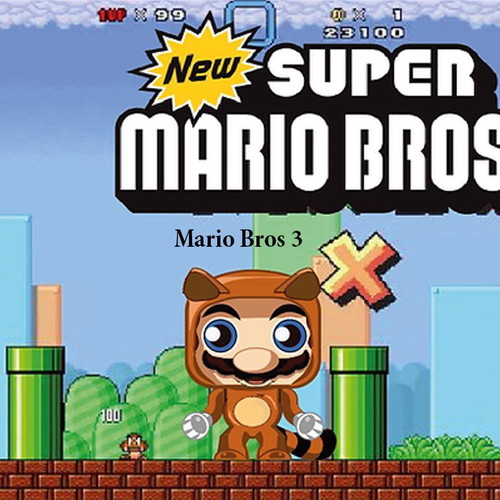 Super Mario Bros Mario Bros 3 new paper figure crafts
