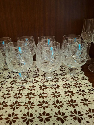 Liqueur glasses like new, set of 8