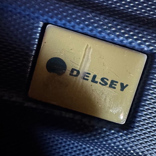 Delsey Paris Hand Luggage suitcase used, dark blue, 52x30x21 cm