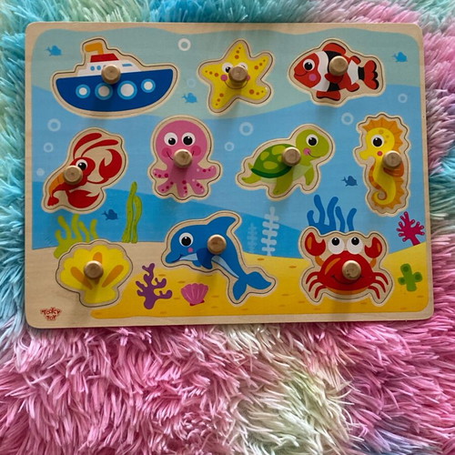 Wooden toys used, set of 3 pieces