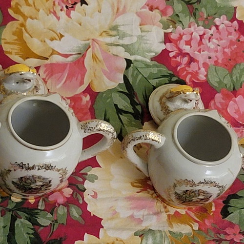 Shimokata Japan antique teapot set, 2 pieces