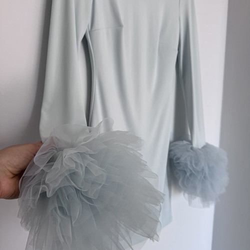 Zara mini dress turquoise XS like new