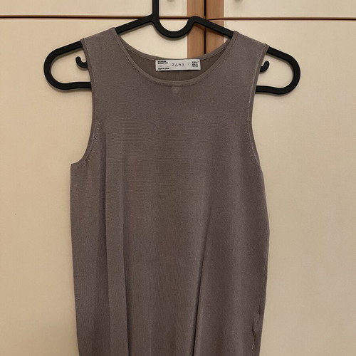 Zara twin set like new, gray and brown