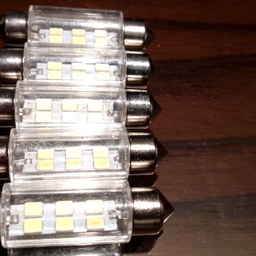 Led car bulbs new, pack of 5, length 4cm, no canbus