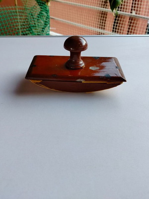 Vintage wooden blotter used with stains and marks