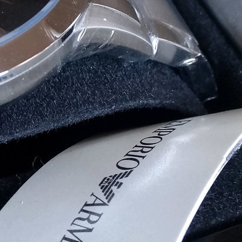 Emporio Armani men's watch new, silver color