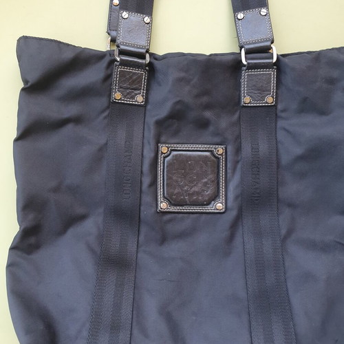 Longchamp tote shoulder bag used, black