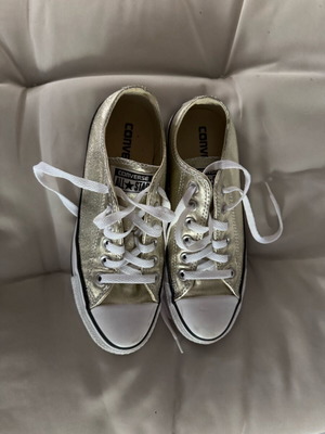 Converse Chuck Taylor All Star Metallic Low Top very good condition, size 37, gold
