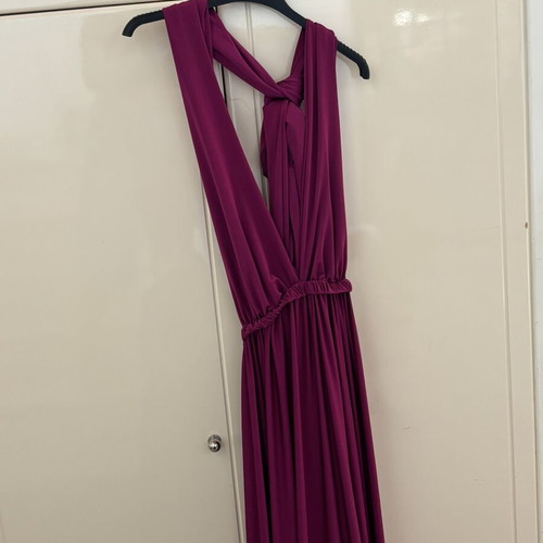 Allium Magenta Nash Maxi Dress new, one size