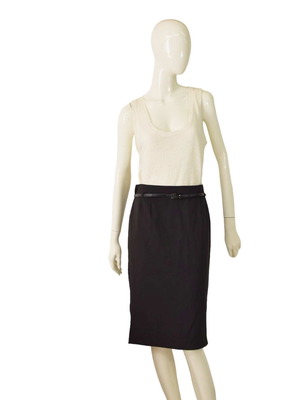 Express black belted pencil skirt size 8 used