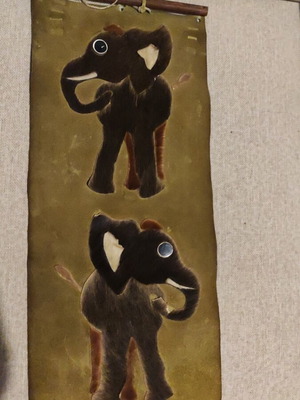 Authentic Australian Elephant Wall Hanging used