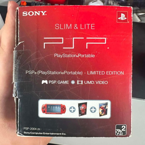 PSP 2004 Spider Man Edition box used with two games and manuals