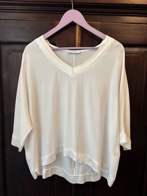 Λευκό Top Celestino σαν καινούργιο, one size, μανίκι 3/4