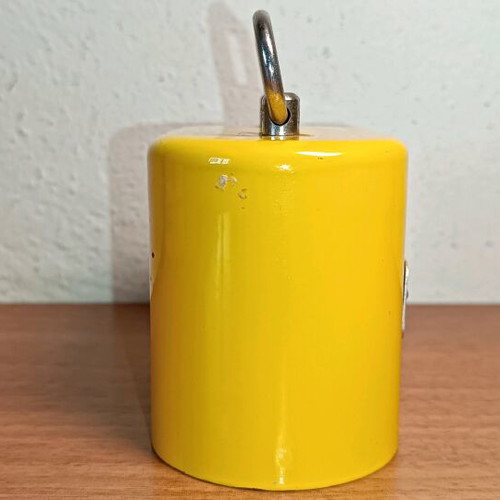 Metal security money box used without key