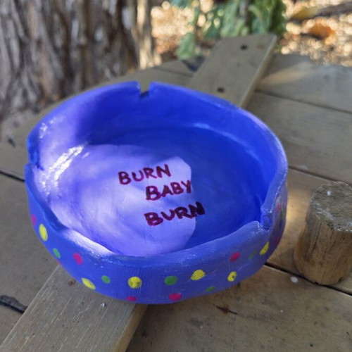 Handmade ashtray