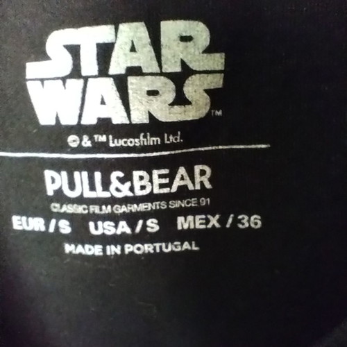 Star Wars T-shirt used, size S, black unisex