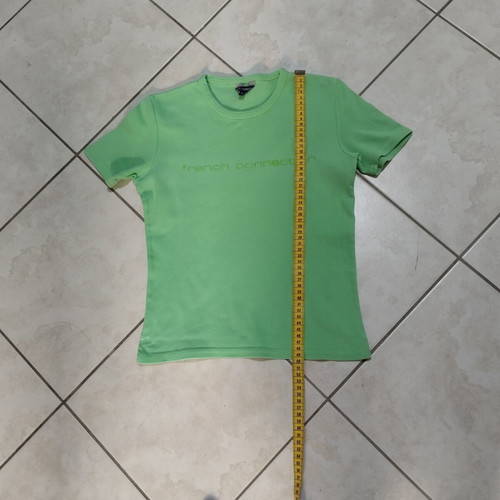 French Connection lime green cotton t-shirt size S