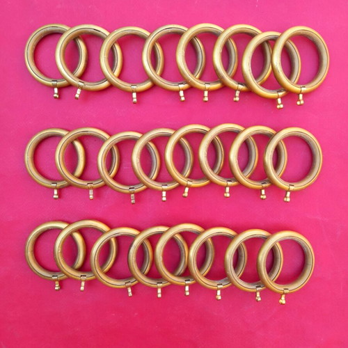 Brass curtain rings set of 24 pieces