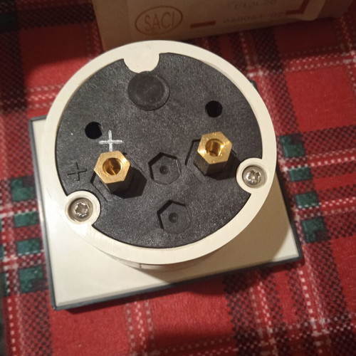 SACI Analog Ammeter 60mV Like New