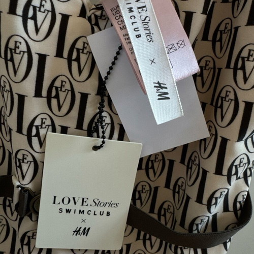 Ολόσωμο μαγιό Love Stories & H&M καινούργιο, μπεζ και καφέ, μέγεθος XL