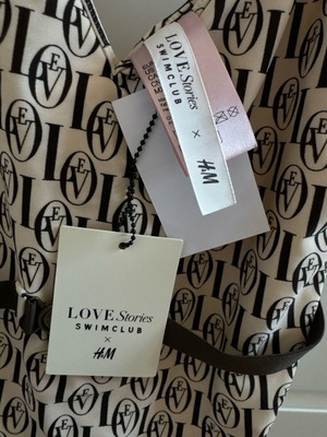 Ολόσωμο μαγιό Love Stories & H&M καινούργιο, μπεζ και καφέ, μέγεθος XL