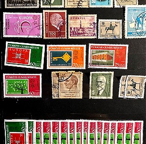 Ξενα γραμματοσημα: Τουρκια - μικρη συλλαγη