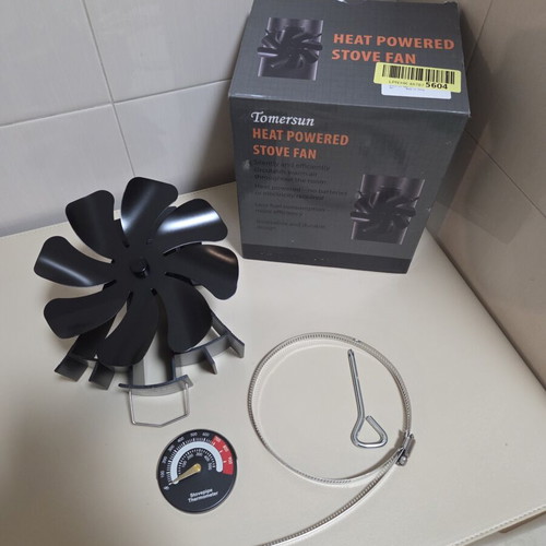 Tomersun Heat Powered Stove Fan, thermoelectric wood stove fan