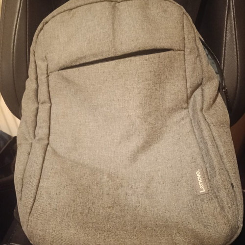 Lenovo laptop backpack used, gray
