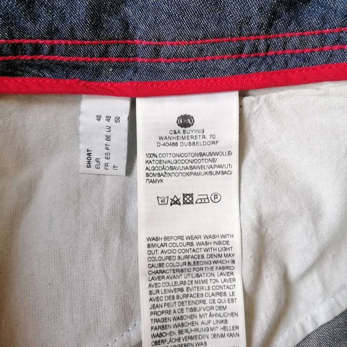 Canda Jeans women's denim bermuda shorts 3XL new, blue