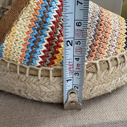 Kanna knitted women's espadrilles new, multicolor, size 37