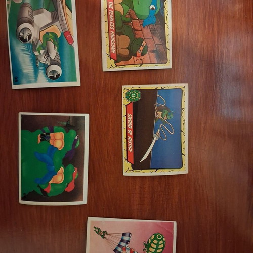 Teenage Mutant Ninja Turtles Carousel stickers like new, set of 5