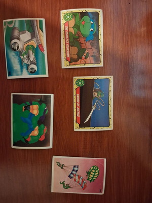 Teenage Mutant Ninja Turtles Carousel stickers like new, set of 5