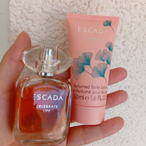 Escada Celebrate Life 30 ml Edp with 50 ml body lotion used